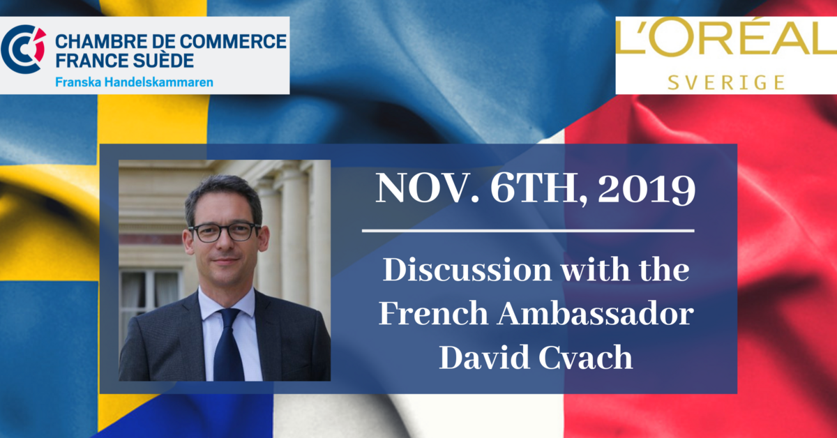 Talk with his excellency the Ambassador of France to Sweden, David